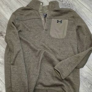 Under Armour Olive and Brown Pullover